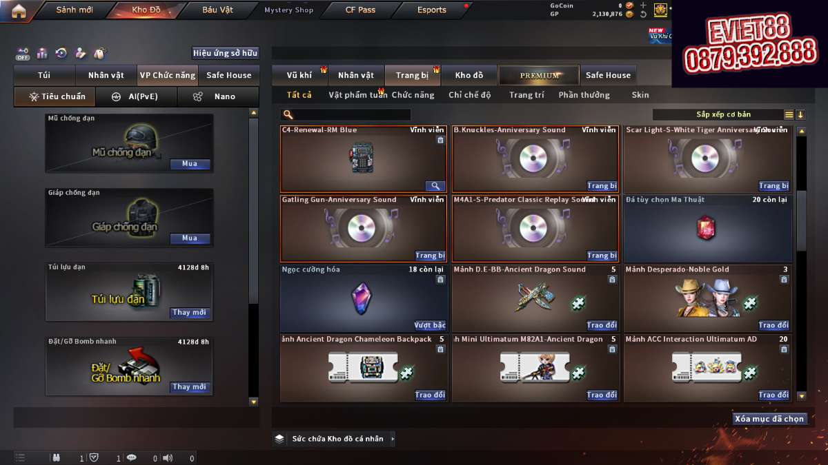 shop acc cf uy tin gia re